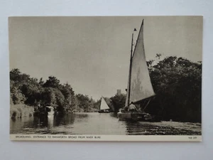 Broadland, Entrance to Ranworth Broad from River Bure Postcard - Picture 1 of 2