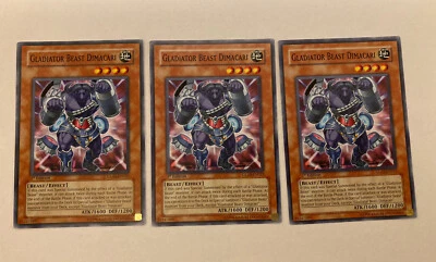 Yu-Gi-Oh! 3X Gladiator Beast Dimacari GLAS-EN023 Near Mint - 1st Edition Common - Image 1 of 2