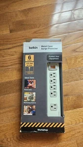BELKIN F9D600-15-DP Surge Protector 6 Outlets  15 ft Extension Cord - BRAND NEW - Afbeelding 1 van 2
