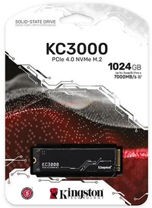 Kingston KC3000 NVMe SSD 1024 GB M.2 2280 TLC PCIe 4.0 - Disco de estado sólido - NVMe - Imagen 1 de 10