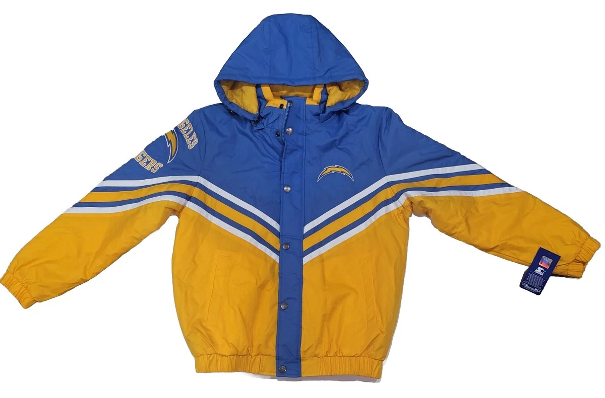 Starter Chargers ジャケット ネイビー/イエロー Men's Starter Royal/Gold Golden State Warriors Charger Half-Zip