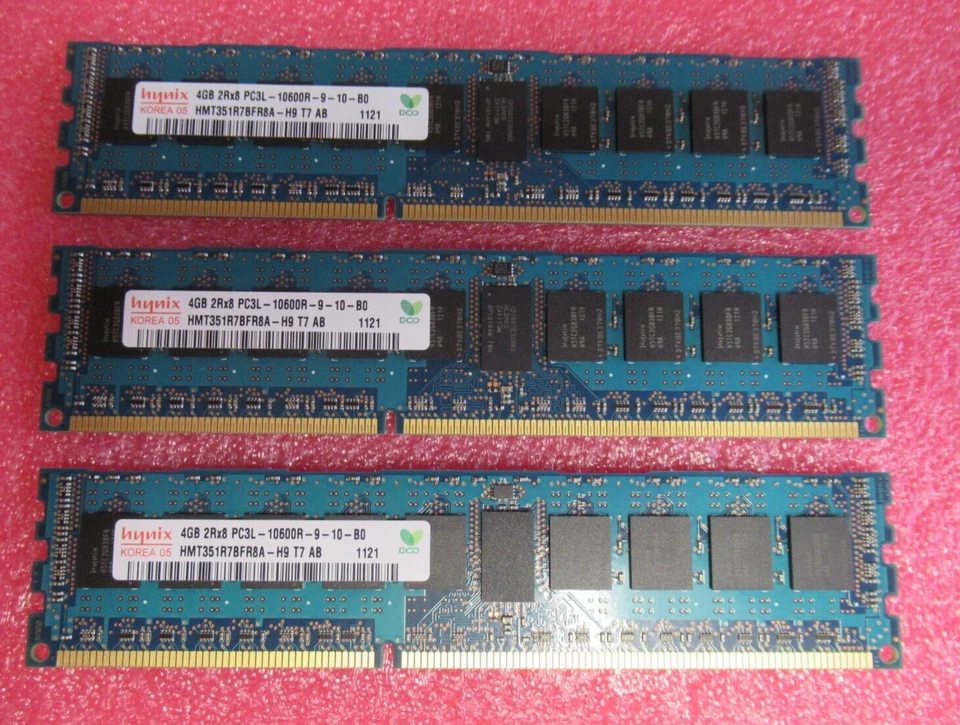 Hynix HMT351R7BFR8A-H9 12GB (3x4GB) PC3-10600 DDR3-1333MHz CL9 240P 1.35V Memory - Image 1 of 4
