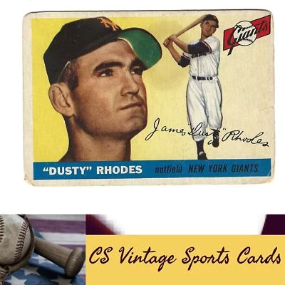 1955 Topps #1 Dusty Rhodes - Image 1 of 2