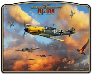 Señal de metal Messerschmitt Bf 109, Batalla de Gran Bretaña SIG-0501 - Imagen 1 de 5
