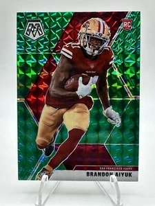 2020 Panini Mosaic Brandon Aiyuk Green Mosaic Prizm Rookie RC #210 49ers - Picture 1 of 2