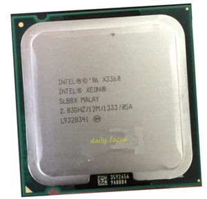 Intel Xeon X3360 2.83 GHz Socket 775 4 cores 4 t SLB8X CPU Processor 12 MB - Picture 1 of 4