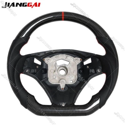 Carbon Fiber Steering Wheel For BMW E90 E92 E93 M3 328i 335i DTC 2008-2012 - Image 1 of 4
