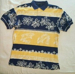 Nice Pre-Owned NAUTICA Men's XL Golf Polo Shirt - Hawaiian, Nautical 100% Cotton - Picture 1 of 9