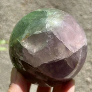 1.8LB Natural fluorite Quartz Crystal Sphere Quarzt Crystal Ball reiki healing - Picture 1 of 23