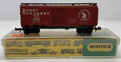 Minitrix No.3201 Box Car Train Great Northern GN #11875 N Scale - Image 1 of 4