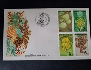 1979 Thailand FDC Fruits Cover Stamps - Picture 1 of 3
