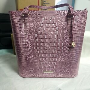 Brahmin Melbourne Collection Mulberry Potion Ezra Extra Large Tote Bag