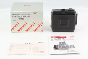 [Top MINT BOX] Mamiya RB67 Pro SD 6x4.5 645 Roll Film Back Holder HA702 JAPAN - Picture 1 of 8