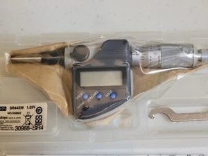 Mitutoyo Digital Spherical Face Micrometer Head 0-1” .00005" / 0-25.4mm 0.001mm - Picture 1 of 5