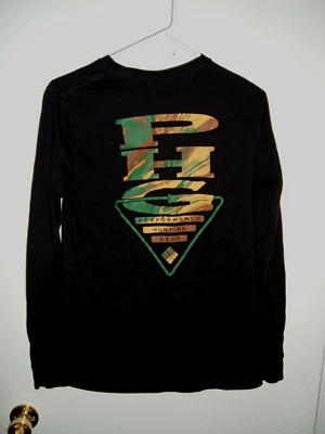 Camisa Columbia Sportsman Co PHG Adulto Mediana Negra Manga Larga Foto 1 de 4