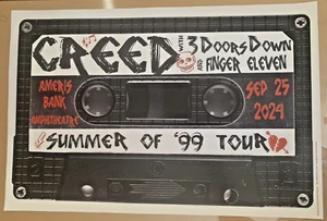 CREED SUMMER of 99 Tour Sep 25, 2024 Tour Poster, Atlanta, GA 30x 20 - Picture 1 of 10