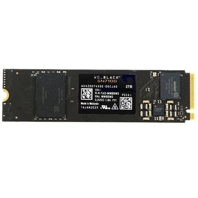 2TB Western Digital  black SN7100 WDS200T4X0E Gen4x4 NVMe SSD M.2 2280 bis 7250  - Bild 1 von 3