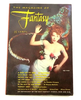 Rare 1949 The Magazine of FANTASY First Edition Vol 1 No 1 Fall '49 Pulp PB Book - Image 1 of 4