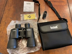 NEW Bushnell Uline PowerView 10x 50mm All Purpose Binoculars  Black  w/case - Picture 1 of 4