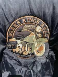 VTG Harley Davidson Fred Warr’s London-Men’s XL Bomber Jacket Zip Up - Picture 1 of 18