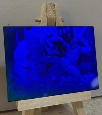 🔸Spider-Man vs Venom BLUE Hologram #H-IV🔸1993 Skybox Marvel Studios Comics - Image 1 of 2