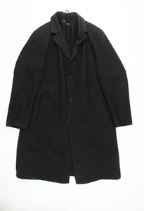 Strellson Men's Black Overcoat, Size 50, Cashmere Blend - Picture 1 of 12