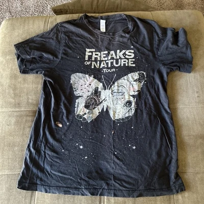 Футболка Kaskade Freaks Of Nature Tour 2012 размер Large DJ EDM холщовая черная - Изображение 1 из 4