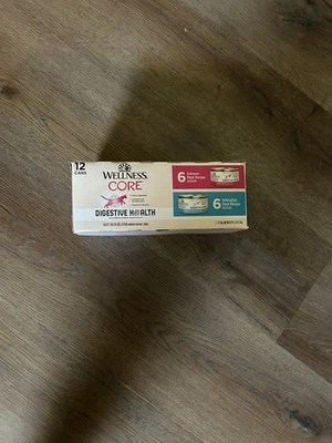 Wellness CORE Digestive Health Wet Cat Food Variety Pack Salmon/whitefish12 Pack - Image 1 of 4