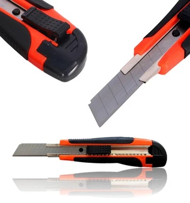 Profi Cuttermesser 18mm Klingen Teppichmesser Kartonmesser Allzweckmesser scharf - Bild 1 von 4