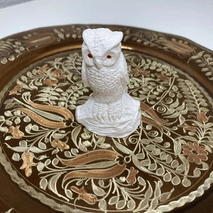 Sepiolith Meerschaum Figur Deko Handgeschnitzt Handarbeit Vintage Retro Eule Rar - Bild 1 von 7