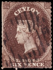 Ceylon Scott 53e (1863) Used P-F, CV $11.00 C - Picture 1 of 1