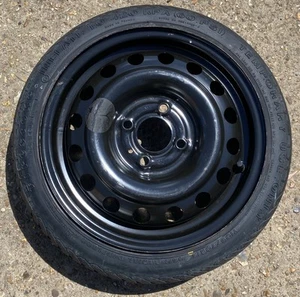 GENUINE NISSAN NOTE MICRA 14" SPACE SAVER SPARE WHEEL & T105/70 R14 84M TYRE #77 - Picture 1 of 2