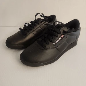 Reebok Women's Princess Shoes Sneakers Black Size 7.5 7344 Black - Picture 1 of 10