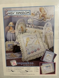 KIT DE VOLANTES DE POLVO Daisy Kingdom de colección KEEPSAKES Lindos Juguetes Tela Rosa Azul Nuevo - Imagen 1 de 7