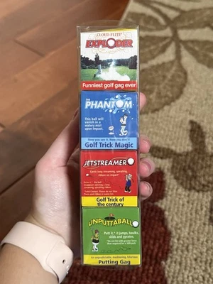Pacote com 4 bolas de golfe truque presente mordaça - Imagem 1 de 3