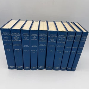 1973 Grove's Dictionary of Music and Musicians 5th Edition Complete Set Vol. I-X - Foto 1 di 12