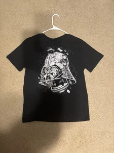 Star Wars Darth Vader Todesstern Helm T-Shirt Herren Medium Schwarz Grafik Tee  - Bild 1 von 6