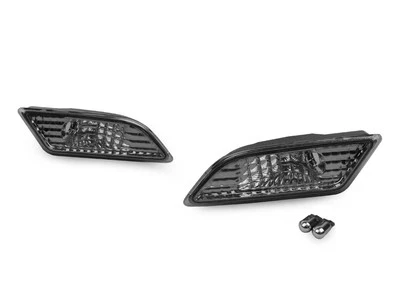 Smoke Bumper Side Marker Light + Chrome Bulbs For 2012-2014 Mercedes W204 2D/4D Foto 1 de 4