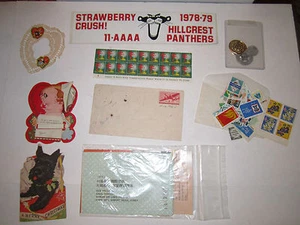 WORLDWIDE VINTAGE COLLECTIBLE LOT OF STAMPS, CARDS, TOKENS, KOREAN AIR  -TUB EEE - Picture 1 of 5
