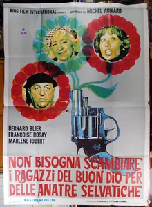 manifesto 4F film NON BISOGNA SCAMBIARE I RAGAZZI DEL BUON DIO.. Michel Audiard - Foto 1 di 2
