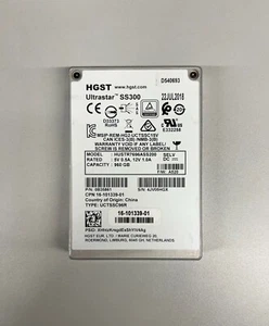 HUSTR7696ASS200 HGST 960GB 12G SAS 2.5" SFF SSD SOLID STATE DRIVE 0B35861 - Photo 1/1