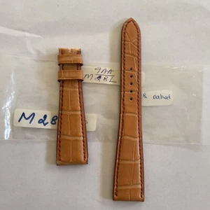 New Authentic Roger Dubuis 19/14mm L Size Leather Orange Strap - Picture 1 of 9