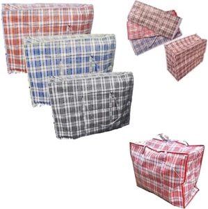 Paquete KAV de 6 bolsas de lavandería de plástico extra grandes con cremallera reutilizables y plegables - Imagen 1 de 2