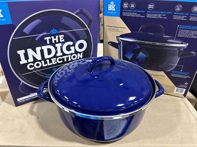 BK THE COOKWARE COMPANY BK 10” Dutch Oven Indigo Collection 5.5 Qt 5.2 Liter Blue NEW