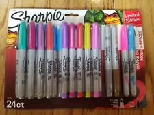 SHARPIE MARKERS 24ct Limited Edition Fine/Ultra Fine NEW! Neon Pink Gold Silver