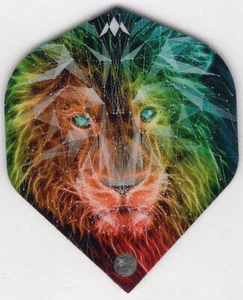 RASTA LION Dart Flights: 3 per set - Picture 1 of 4