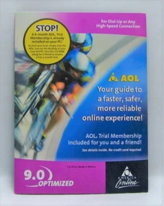 America Online 9.0 Optimized Trial Membership Software Disc CD Sealed in Package - Picture 1 of 4