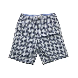 American Eagle Shorts Mens Size 30 Classic Length White Plaid - Picture 1 of 8