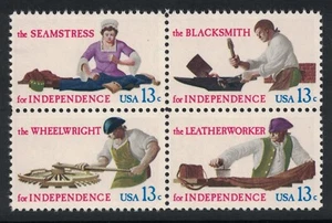 Scott 1717-20- Skilled Hands for Independence- Block of 4- MNH 13c 1977- unused - Picture 1 of 1