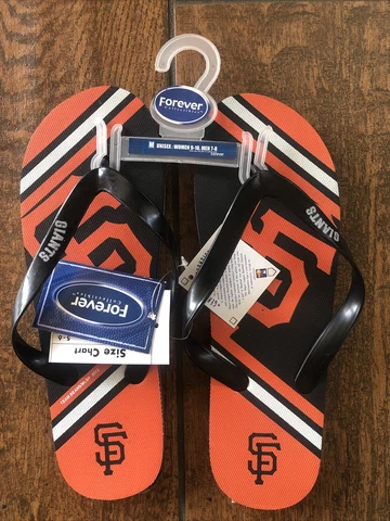 San Francisco Giants Logo Flip Flop Sandals Medium Sizes 9-10 Women’s 7-8 Men Cover